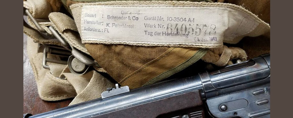 World War II German Parachute with Carrying Case